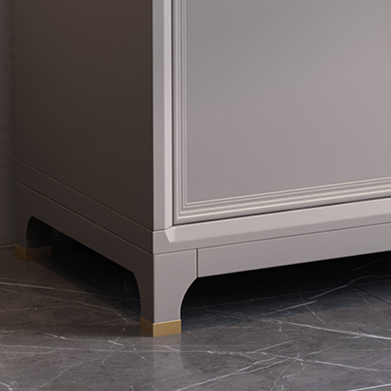 Moderne stijl buffettafel massief hout 49,6 "H zijbord met kasten en laden