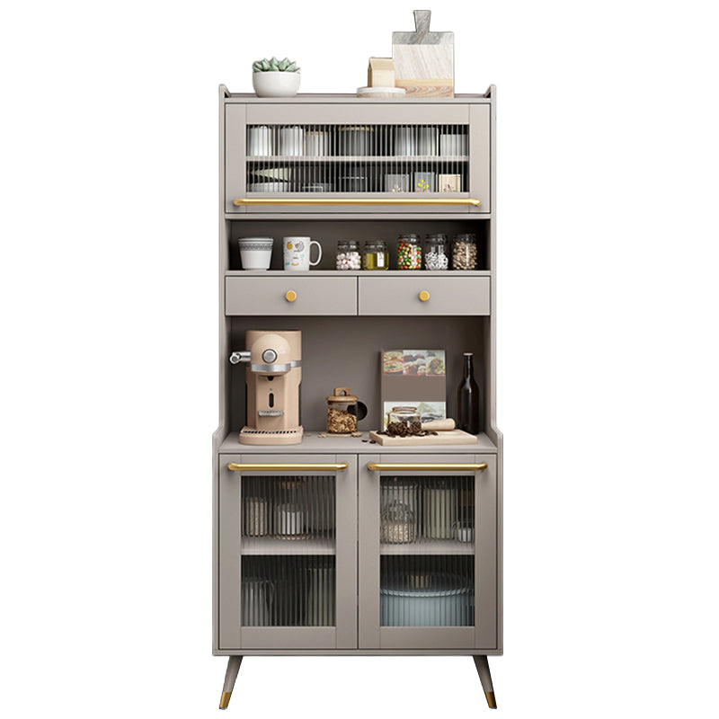 Wood Buffet Table Glam Sideboard Table with Cabinets and Drawers Clearhalo 'buffet_sideboard' 'Buffets & Sideboards' 'furn' 'furn_buffet_sideboard' 'Furniture' 'Kitchen & Dining Furniture' 6530199