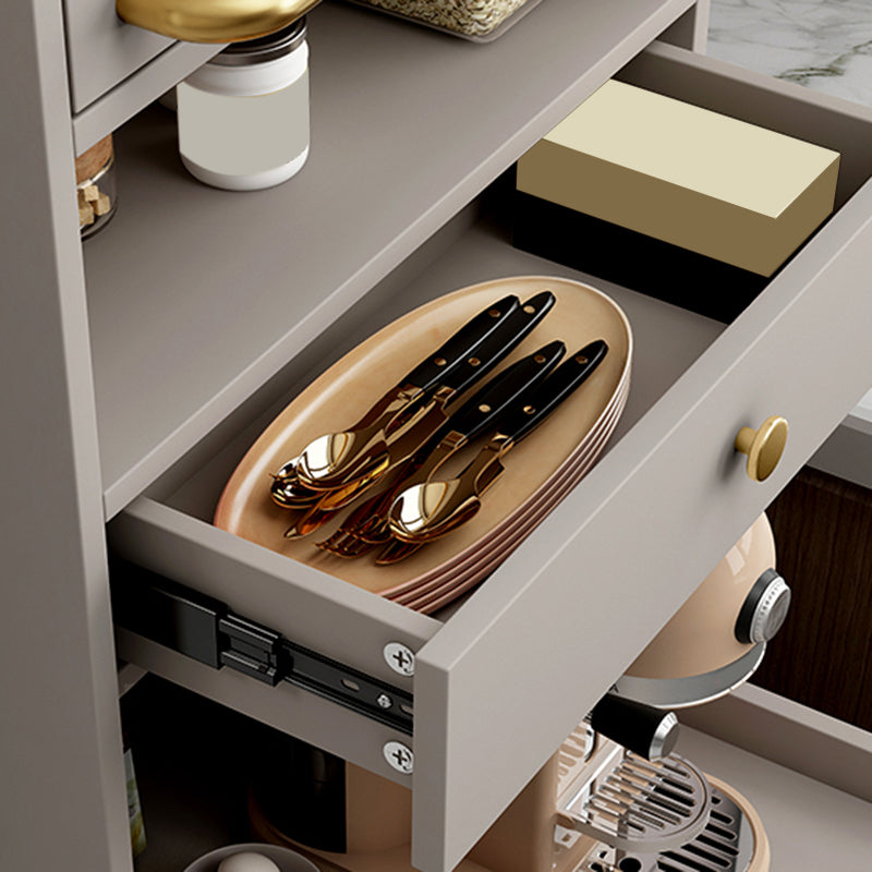 Wood Buffet Table Glam Sideboard Table with Cabinets and Drawers Clearhalo 'buffet_sideboard' 'Buffets & Sideboards' 'furn' 'furn_buffet_sideboard' 'Furniture' 'Kitchen & Dining Furniture' 6530200