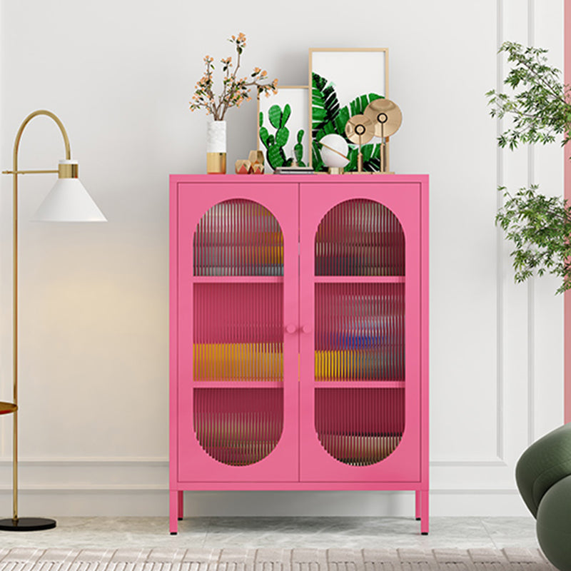 Selteboard a buffet in metallo a buffet in stile glam con armadi