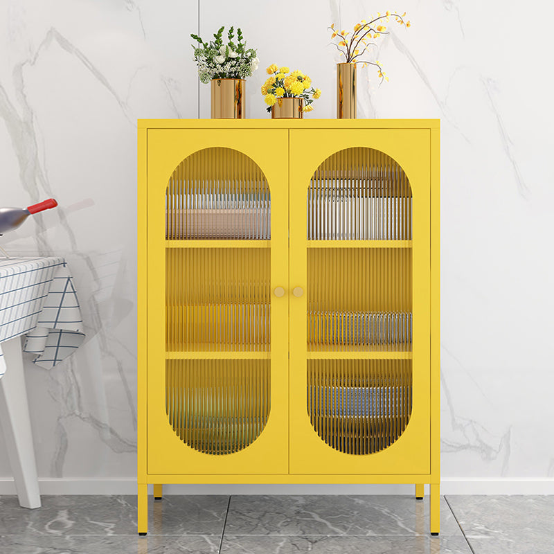 Selteboard a buffet in metallo a buffet in stile glam con armadi