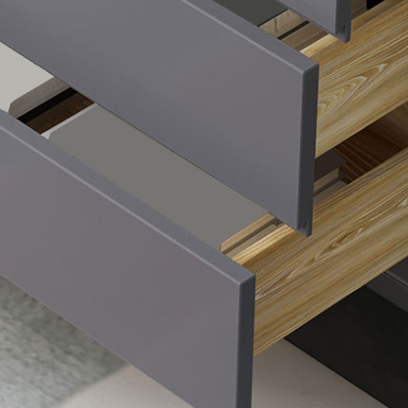 Tavolo a buffet in pietra moderna scheda laterale in stile moderno con armadi e cassetti