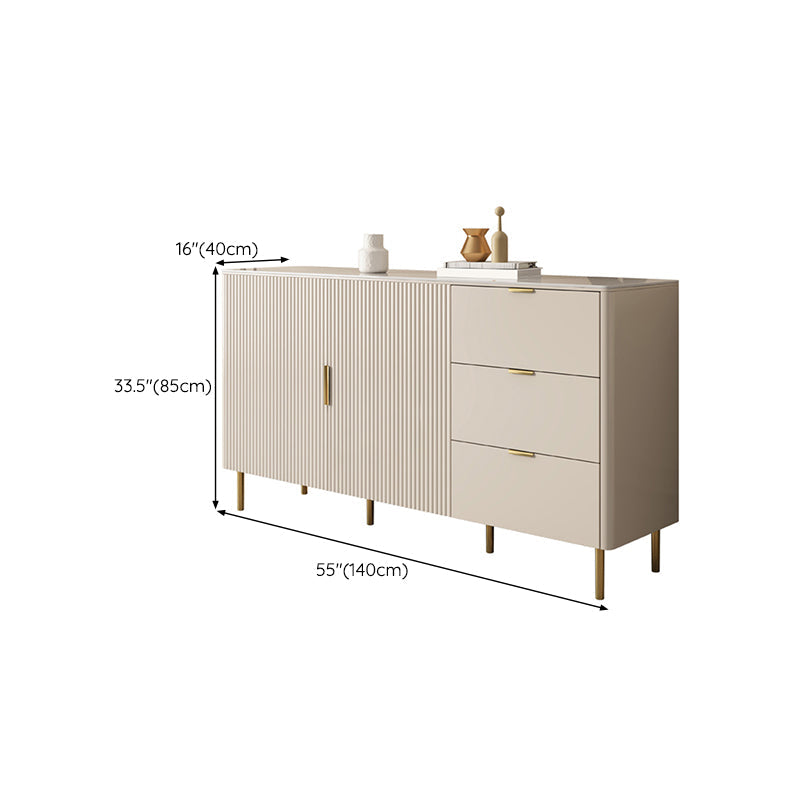 Stone tavolo a buffet glam sideboard a buffet con armadi e cassetti