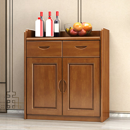 Tavolo a buffet in legno massiccio moderno scheda laterale in stile moderno con armadi e cassetti