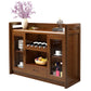 Tavolo a buffet in legno massiccio moderno scheda laterale in stile moderno con armadi e cassetti