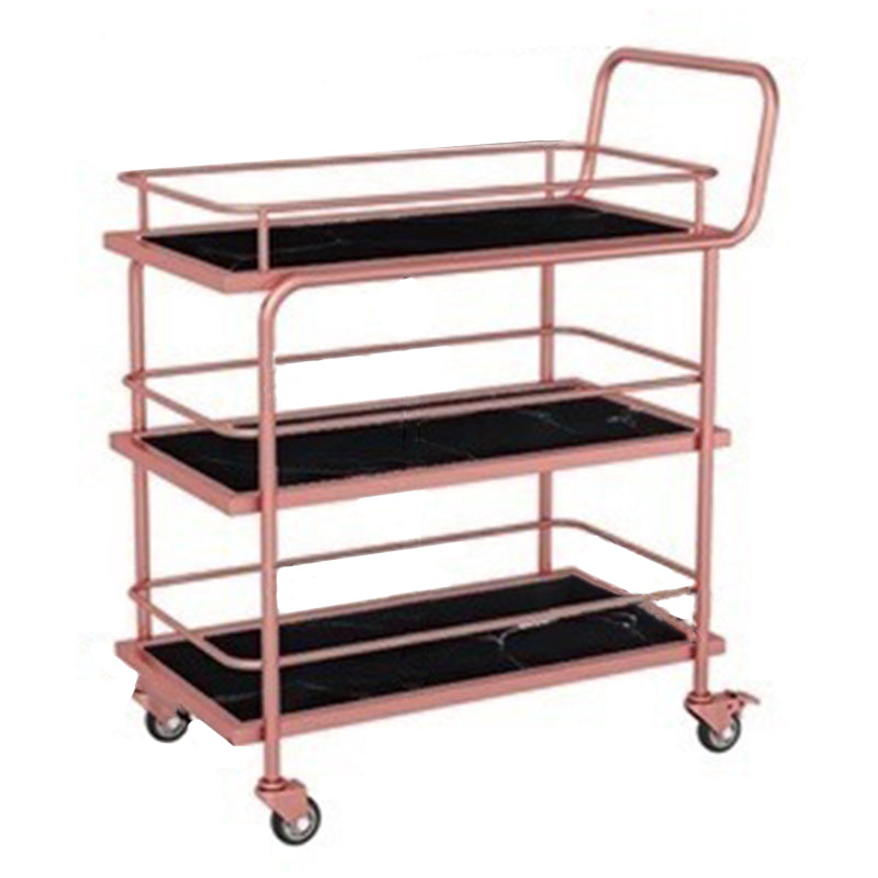 Rectangular Modern Prep Table Stone Rolling Dining Room Prep Table