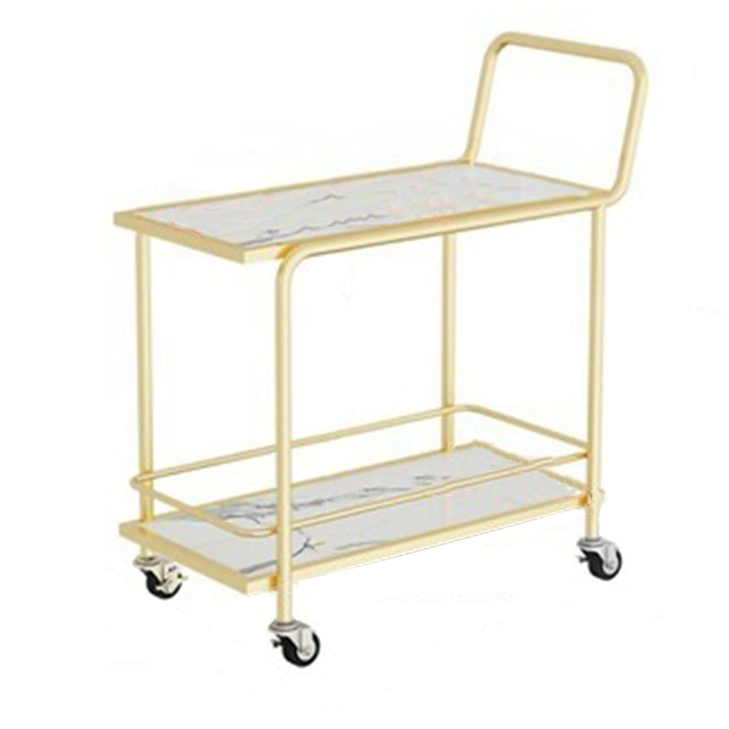 Rectangular Modern Prep Table Stone Rolling Dining Room Prep Table