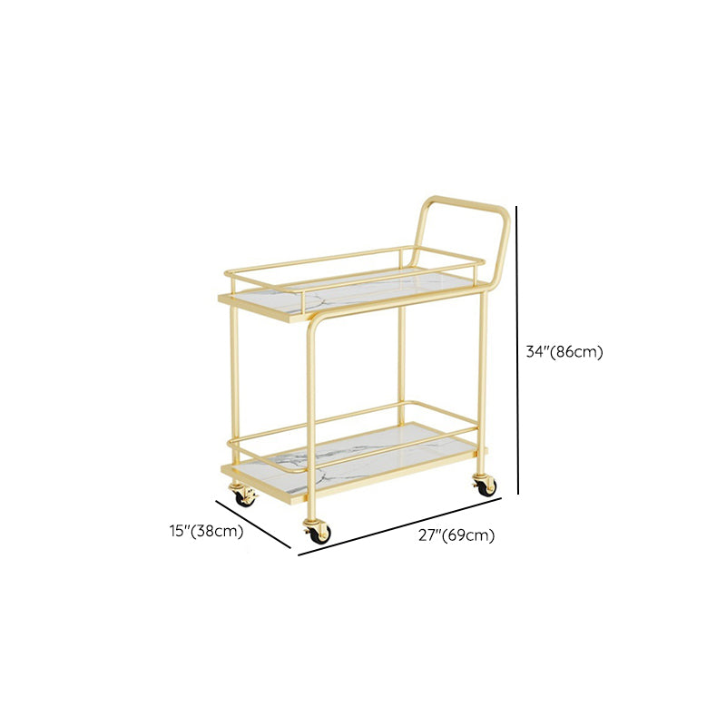 Rectangular Modern Prep Table Stone Rolling Dining Room Prep Table