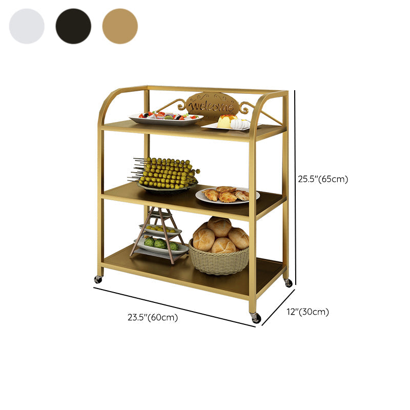 Mesa de preparación de comedor moderno 23.6 "L Mesa de preparación de almacenamiento abierto