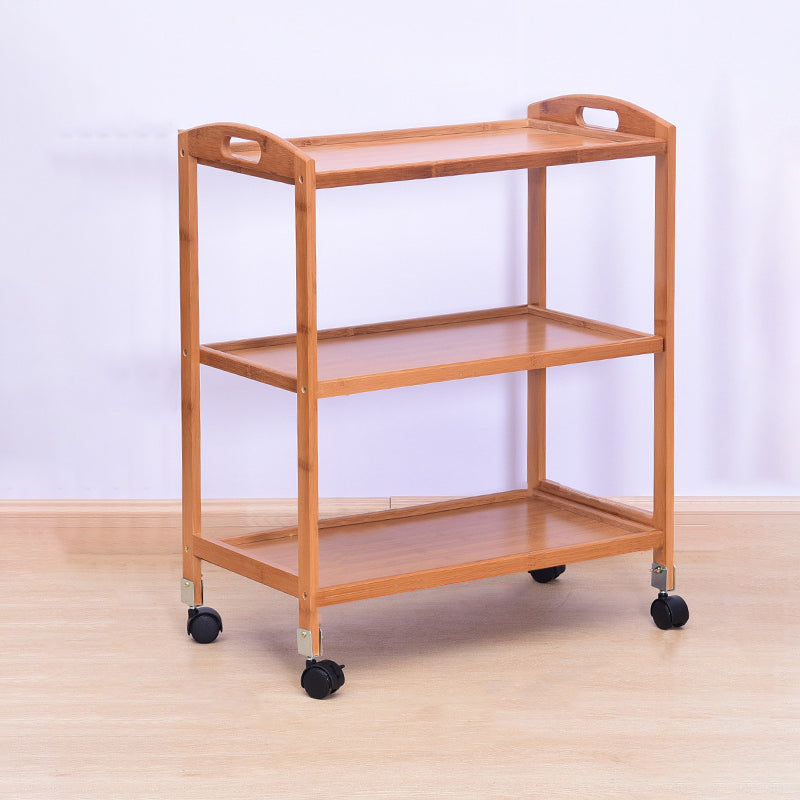 Modern Prep Table Open Storage Dining Room Rectangular Prep Table 23"L x 13"W x 28"H Brown Open Storage Clearhalo 'furn' 'furn_kitchen_islands_carts' 'Furniture' 'Kitchen & Dining Furniture' 'Kitchen Islands & Carts' 'kitchen_islands_carts' 6530322