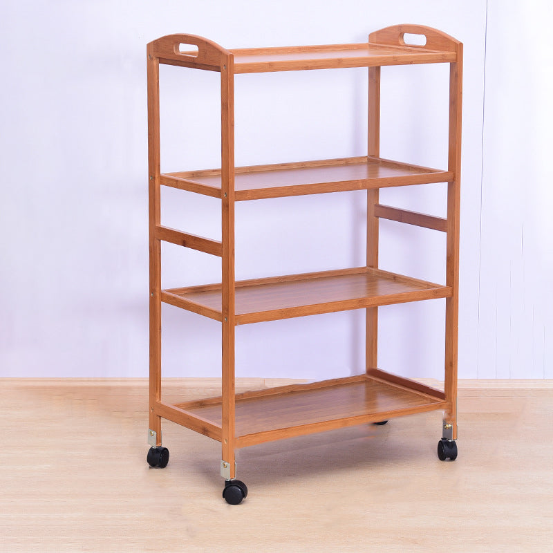 Modern Prep Table Open Storage Dining Room Rectangular Prep Table 23"L x 13"W x 37"H Brown Open Storage Clearhalo 'furn' 'furn_kitchen_islands_carts' 'Furniture' 'Kitchen & Dining Furniture' 'Kitchen Islands & Carts' 'kitchen_islands_carts' 6530323