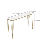 Set di bistrot rettangolo in stile glam 1/7 pezzi Funce Marble Set