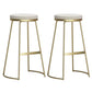 Glam Style Rectangle Counter Set 1/2/3/9 Pieces Solid Wood Bistro Set White 27.5"H Stool (Set of 2) Clearhalo 'Bar Furniture' 'furn' 'furn_home_bar_bar_sets' 'Furniture' 'Home Bars & Bar Sets' 'home_bar_bar_sets' 'Kitchen & Dining Furniture' 6530494
