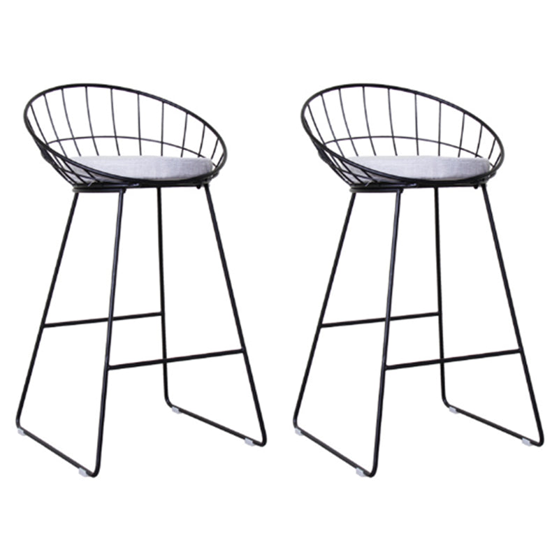 Glam Style Rectangle Counter Set 1/2/3/9 Pieces Solid Wood Bistro Set Black 30"H Stools (Set of 2) Clearhalo 'Bar Furniture' 'furn' 'furn_home_bar_bar_sets' 'Furniture' 'Home Bars & Bar Sets' 'home_bar_bar_sets' 'Kitchen & Dining Furniture' 6530495