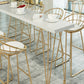 Glam Style Rectangle Counter Set 1/2/3/9 Pieces Solid Wood Bistro Set Clearhalo 'Bar Furniture' 'furn' 'furn_home_bar_bar_sets' 'Furniture' 'Home Bars & Bar Sets' 'home_bar_bar_sets' 'Kitchen & Dining Furniture' 6530498