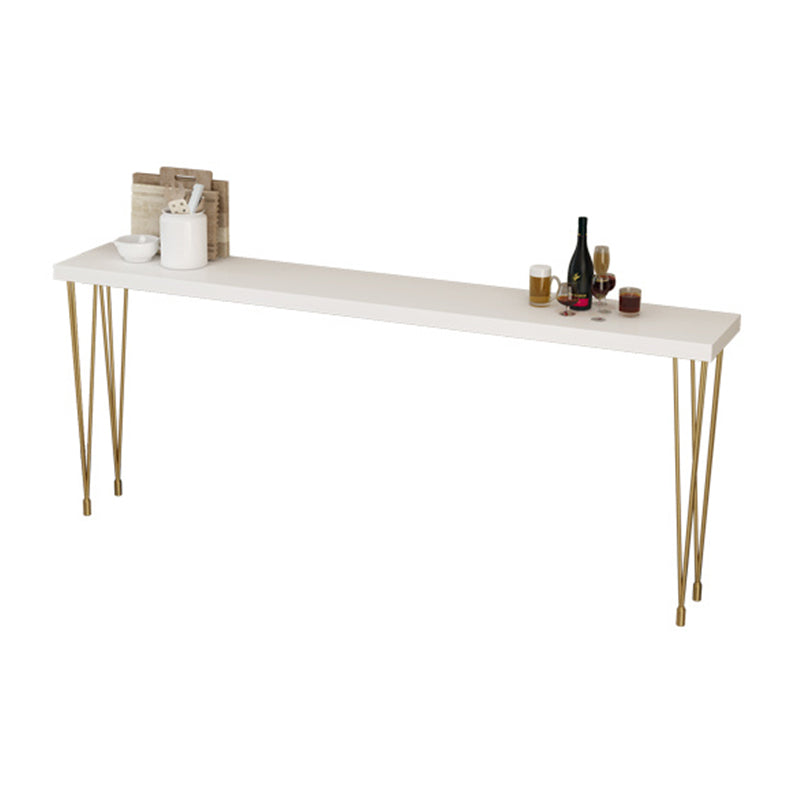 Glam Style Rectangle Counter Set 1/2/3/9 Pieces Solid Wood Bistro Set White 118"L x 16"W Clearhalo 'Bar Furniture' 'furn' 'furn_home_bar_bar_sets' 'Furniture' 'Home Bars & Bar Sets' 'home_bar_bar_sets' 'Kitchen & Dining Furniture' 6530500
