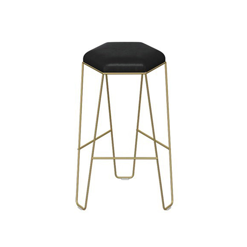 Glam Style Rectangle Counter Set 1/3 Pieces Solid Wood Bistro Set for Indoor Black-Gold 30"H Stool (Single) Clearhalo 'Bar Furniture' 'furn' 'furn_home_bar_bar_sets' 'Furniture' 'Home Bars & Bar Sets' 'home_bar_bar_sets' 'Kitchen & Dining Furniture' 6530520