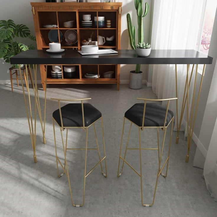Glam Style Rectangle Counter Set 1/3 Pieces Solid Wood Bistro Set for Indoor Clearhalo 'Bar Furniture' 'furn' 'furn_home_bar_bar_sets' 'Furniture' 'Home Bars & Bar Sets' 'home_bar_bar_sets' 'Kitchen & Dining Furniture' 6530523