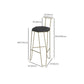 Glam Style Rectangle Counter Set 1/3 Pieces Solid Wood Bistro Set for Indoor Clearhalo 'Bar Furniture' 'furn' 'furn_home_bar_bar_sets' 'Furniture' 'Home Bars & Bar Sets' 'home_bar_bar_sets' 'Kitchen & Dining Furniture' 6530534