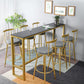 Glam Style Rectangle Bar Set 1/7 Pieces Stone Pub Dining Set for Dining Room Clearhalo 'Bar Furniture' 'furn' 'furn_home_bar_bar_sets' 'Furniture' 'Home Bars & Bar Sets' 'home_bar_bar_sets' 'Kitchen & Dining Furniture' 6530557