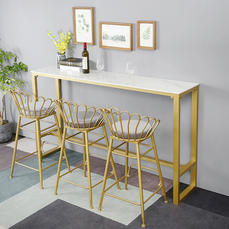 Glam Style Rectangle Bar Set 1/7 Pieces Stone Pub Dining Set for Dining Room Clearhalo 'Bar Furniture' 'furn' 'furn_home_bar_bar_sets' 'Furniture' 'Home Bars & Bar Sets' 'home_bar_bar_sets' 'Kitchen & Dining Furniture' 6530560