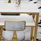 Glam Style Rectangle Bar Set 1/5 Pieces Stone Pub Dining Set for Indoor