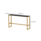 Glam Style Rectangle Bar Set 1/5 Pieces Stone Pub Dining Set for Indoor