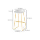 Glam Style Rectangle Bar Set 1/5 Pieces Stone Pub Dining Set for Indoor