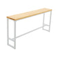 Industrial Rectangle Bar Table Set 1/4/5/7 Pieces Solid Wood Pub Set Wood 110"L x 16"W Clearhalo 'Bar Furniture' 'furn' 'furn_home_bar_bar_sets' 'Furniture' 'Home Bars & Bar Sets' 'home_bar_bar_sets' 'Kitchen & Dining Furniture' 6530604