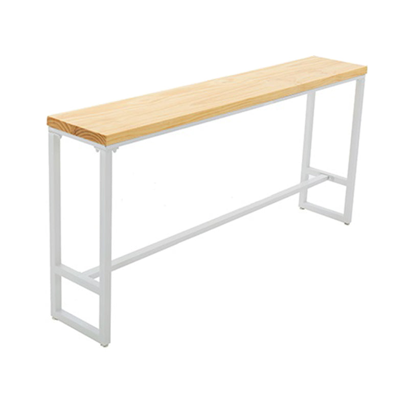 Industrial Rectangle Bar Table Set 1/4/5/7 Pieces Solid Wood Pub Set Wood 110"L x 16"W Clearhalo 'Bar Furniture' 'furn' 'furn_home_bar_bar_sets' 'Furniture' 'Home Bars & Bar Sets' 'home_bar_bar_sets' 'Kitchen & Dining Furniture' 6530604