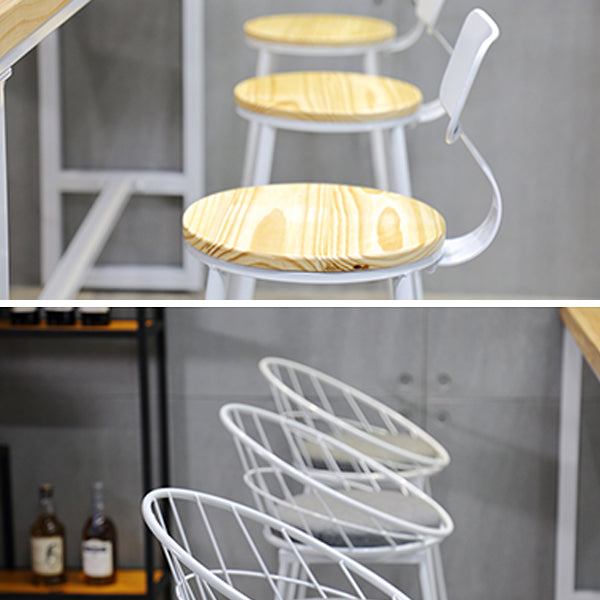 Industrial Rectangle Bar Table Set 1/4/5/7 Pieces Solid Wood Pub Set Clearhalo 'Bar Furniture' 'furn' 'furn_home_bar_bar_sets' 'Furniture' 'Home Bars & Bar Sets' 'home_bar_bar_sets' 'Kitchen & Dining Furniture' 6530605