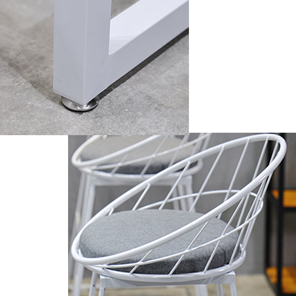 Industrial Rectangle Bar Table Set 1/4/5/7 Pieces Solid Wood Pub Set Clearhalo 'Bar Furniture' 'furn' 'furn_home_bar_bar_sets' 'Furniture' 'Home Bars & Bar Sets' 'home_bar_bar_sets' 'Kitchen & Dining Furniture' 6530608