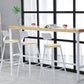 Industrial Rectangle Bar Table Set 1/4/5/7 Pieces Solid Wood Pub Set Clearhalo 'Bar Furniture' 'furn' 'furn_home_bar_bar_sets' 'Furniture' 'Home Bars & Bar Sets' 'home_bar_bar_sets' 'Kitchen & Dining Furniture' 6530610