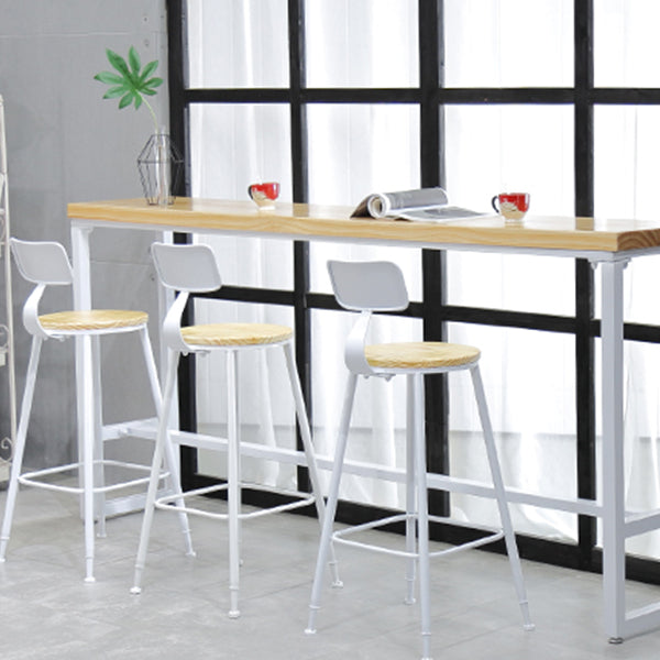 Industrial Rectangle Bar Table Set 1/4/5/7 Pieces Solid Wood Pub Set Clearhalo 'Bar Furniture' 'furn' 'furn_home_bar_bar_sets' 'Furniture' 'Home Bars & Bar Sets' 'home_bar_bar_sets' 'Kitchen & Dining Furniture' 6530610