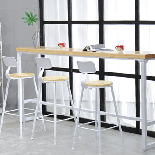 Industrial Rectangle Bar Table Set 1/4/5/7 Pieces Solid Wood Pub Set Clearhalo 'Bar Furniture' 'furn' 'furn_home_bar_bar_sets' 'Furniture' 'Home Bars & Bar Sets' 'home_bar_bar_sets' 'Kitchen & Dining Furniture' 6530610