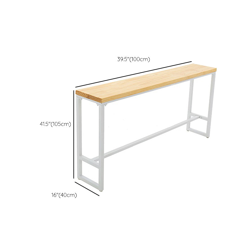 Industrial Rectangle Bar Table Set 1/4/5/7 Pieces Solid Wood Pub Set Clearhalo 'Bar Furniture' 'furn' 'furn_home_bar_bar_sets' 'Furniture' 'Home Bars & Bar Sets' 'home_bar_bar_sets' 'Kitchen & Dining Furniture' 6530613