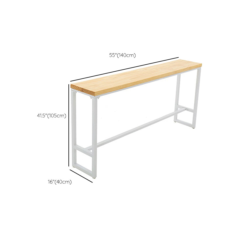 Industrial Rectangle Bar Table Set 1/4/5/7 Pieces Solid Wood Pub Set Clearhalo 'Bar Furniture' 'furn' 'furn_home_bar_bar_sets' 'Furniture' 'Home Bars & Bar Sets' 'home_bar_bar_sets' 'Kitchen & Dining Furniture' 6530615