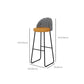 Rectangle Pub Dining Set 1/2/3/5/7 Pieces Solid Wood Counter Table with Upholstered Stools Clearhalo 'Bar Furniture' 'furn' 'furn_home_bar_bar_sets' 'Furniture' 'Home Bars & Bar Sets' 'home_bar_bar_sets' 'Kitchen & Dining Furniture' 6530665