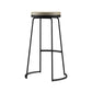 Modern Bar Table Set 1/4 Pieces Marble Counter Table with Upholstered Stools