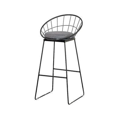 Modern Bar Table Set 1/4 Pieces Marble Counter Table with Upholstered Stools