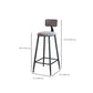 Modern Bar Table Set 1/4 Pieces Marble Counter Table with Upholstered Stools
