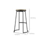 Modern Bar Table Set 1/4 Pieces Marble Counter Table with Upholstered Stools