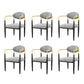 Contemporary Kitchen Dining Arm Chairs Upholstered Dining Chairs in Grey