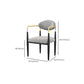 Contemporary Kitchen Dining Arm Chairs Upholstered Dining Chairs in Grey