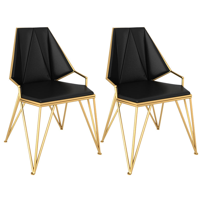 Chaise de salle à manger rembourrée rembourrée contemporaine chaise à manger de cuisine en cuir