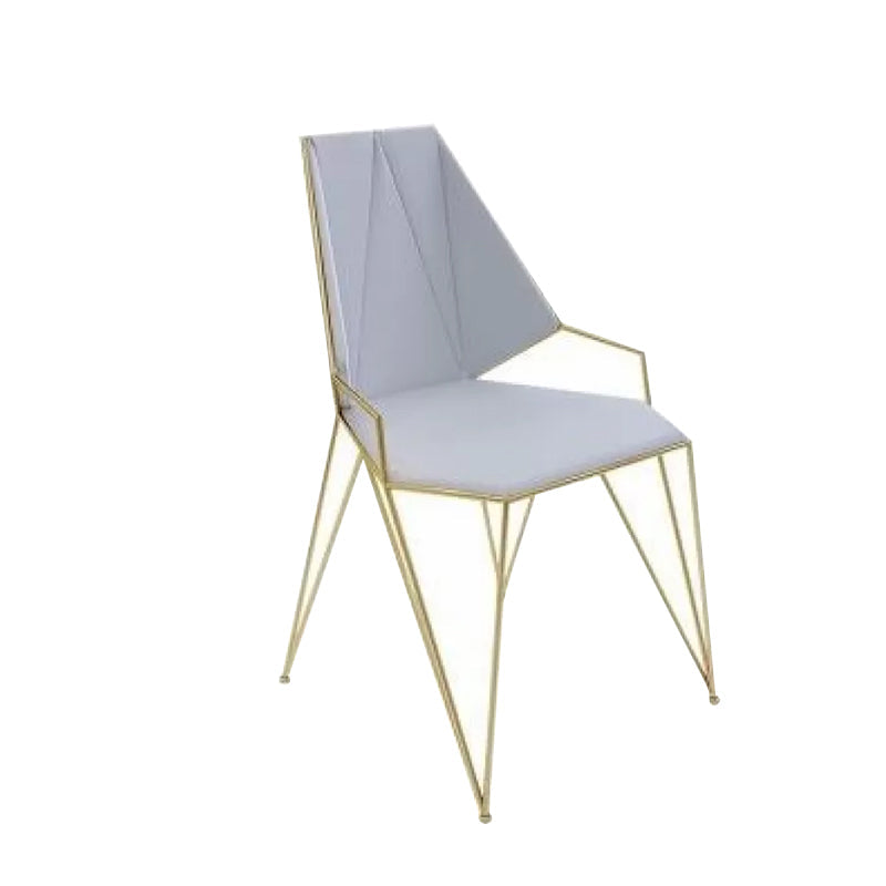 Chaise de salle à manger rembourrée rembourrée contemporaine chaise à manger de cuisine en cuir