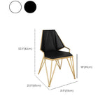 Chaise de salle à manger rembourrée rembourrée contemporaine chaise à manger de cuisine en cuir