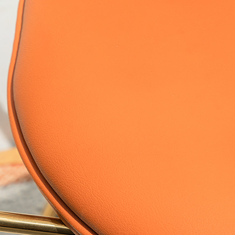 Glam Arm Chair Leather Open Back Dining Chair for Dining Room Clearhalo 'Dining Chairs' 'Dining Tables & Seating' 'dining_chair' 'furn' 'furn_dining_chair' 'Furniture' 'Kitchen & Dining Furniture' 6530737