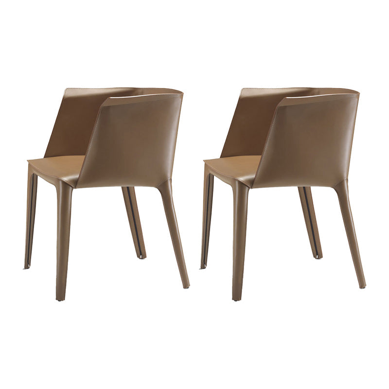 Lederarm Stuhl fester Rücken im Innenstuhl für Esszimmer