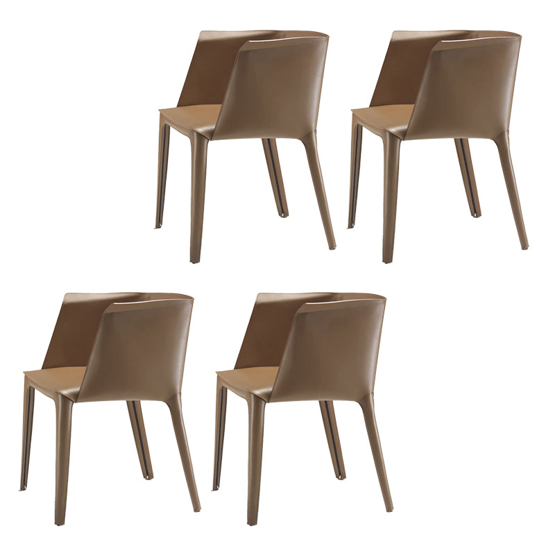 Lederarm Stuhl fester Rücken im Innenstuhl für Esszimmer